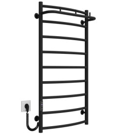 Електрична сушарка для рушників Deffi Класик N П9 500х1000 ліве підключення JD03 чорний C.KN.100.50.9.E.B.L.1