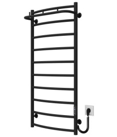 Електрична сушарка для рушників Deffi Класик N П10 500х1100 праве підключення JD03 чорний C.KN.110.50.10.E.B.R.1