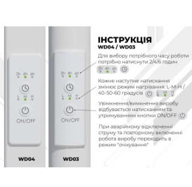 Електросушарка для рушників Deffi Класик N П12 500х1300 праве підключення WD03 білий C.KN.130.50.12.E.W.R.1