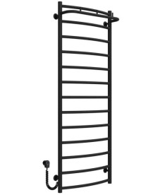 Електрична сушарка для рушників Deffi Класик N П13 500х1400 ліве підключення чорний C.KN.140.50.13.E.B.L.5