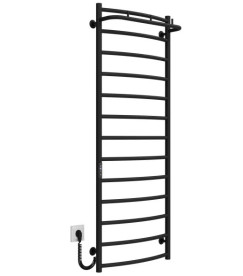 Электрический полотенцесушитель Deffi Классик N П13 500х1400 левое подключение JD03 черный C.KN.140.50.13.E.B.L.1