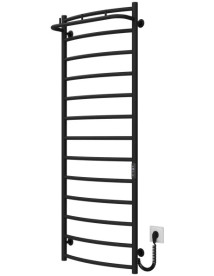 Электрический полотенцесушитель Deffi Классик N П13 500х1400 правое подключение JD03 черный C.KN.140.50.13.E.B.R.1