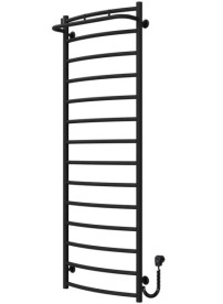 Електрична сушарка для рушників Deffi Класик N П14 500х1500 праве підключення чорний C.KN.150.50.14.E.B.R.5