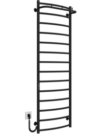 Электрический полотенцесушитель Deffi Классик N П14 500х1500 левое подключение JD03 черный C.KN.150.50.14.E.B.L.1
