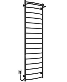 Электрический полотенцесушитель Deffi Классик N П16 500х1700 левое подключение JD03 черный C.KN.170.50.16.E.B.L.1