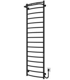 Электрический полотенцесушитель Deffi Классик N П16 500х1700 правое подключение JD03 черный C.KN.170.50.16.E.B.R.1