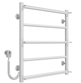 Электрический полотенцесушитель Deffi Ladder П5 500х600 левое подключение белый C.LK.60.50.5.E.W.R.5