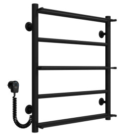 Электрический полотенцесушитель Deffi Ladder П5 500х600 левое подключение черный C.LK.60.50.5.E.B.R.5