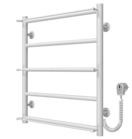 Электрический полотенцесушитель Deffi Ladder П5 500х600 правое подключение белый C.LK.60.50.5.E.W.L.5