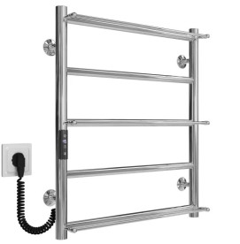 Электрический полотенцесушитель Deffi Ladder П5 500х600 левое подключение JD03 хром C.LK.60.50.5.E.C.L.1