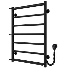 Електрична сушарка для рушників Deffi Ladder П7 500х700 праве підключення чорний C.LK.70.50.7.E.B.L.5