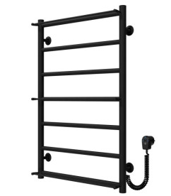 Електрична сушарка для рушників Deffi Ladder П7 500х800 праве підключення чорний C.LK.80.50.7.E.B.L.5