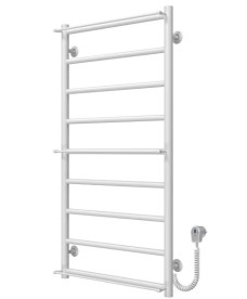 Электрический полотенцесушитель Deffi Ladder П9 500х1000 правое подключение белый C.LK.100.50.9.E.W.L.5