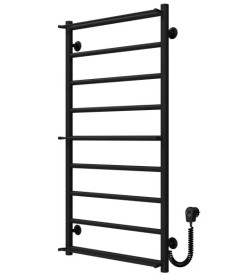 Электрический полотенцесушитель Deffi Ladder П9 500х1000 правое подключение черный C.LK.100.50.9.E.B.L.5