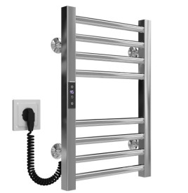 Электрический полотенцесушитель Deffi Lima П8 300х500 левое подключение JD04 хром A.LI.50.30.8.E.C.L.2