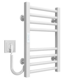 Электрический полотенцесушитель Deffi Lima П8 300х500 левое подключение WD04 белый A.LI.50.30.8.E.W.L.4