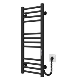 Електрична сушарка для рушників Deffi Lima П12 300х800 праве підключення JD04 чорний A.LI.80.30.12.E.B.R.2