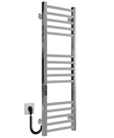 Электрический полотенцесушитель Deffi Lima П15 300х1000 левое подключение JD04 хром A.LI.100.30.15.E.C.L.2