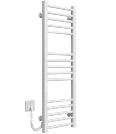 Электрический полотенцесушитель Deffi Lima П15 300х1000 левое подключение WD04 белый A.LI.100.30.15.E.W.L.4