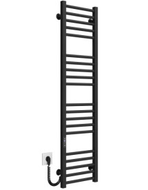 Электрический полотенцесушитель Deffi Lima П20 300х1300 левое подключение JD04 черный A.LI.130.30.20.E.B.L.2