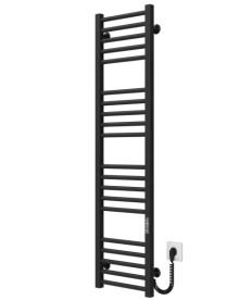 Електрична сушарка для рушників Deffi Lima П20 300х1300 праве підключення JD04 чорний A.LI.130.30.20.E.B.R.2