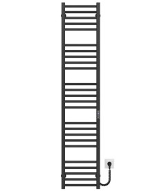 Електрична сушарка для рушників Deffi Lima П25 300х1600 правильне підключення JD04 чорний A.LI.160.30.25.E.B.R.2