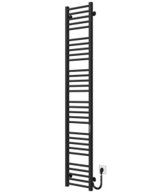 Електрична сушарка для рушників Deffi Lima П30 300х1800 праве підключення JD04 чорний A.LI.180.30.30.E.B.R.2