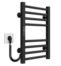 Электрический полотенцесушитель Deffi Lima П8 400х500 левое подключение JD04 черный A.LI.50.40.8.E.B.L.2