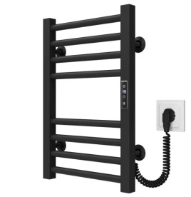 Электрический полотенцесушитель Deffi Lima П8 400х500 правое подключение JD04 черный A.LI.50.40.8.E.B.R.2