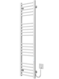 Электрический полотенцесушитель Deffi Lima П20 400х1300 правое подключение WD04 белый A.LI.130.40.20.E.W.R.4