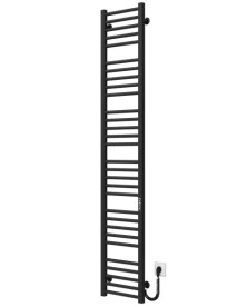 Электрический полотенцесушитель Deffi Lima П30 400х1800 правое подключение JD04 черный A.LI.180.40.30.E.B.R.2