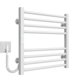 Электрический полотенцесушитель Deffi Lima П8 500х500 левое подключение WD04 белый A.LI.50.50.8.E.W.L.4