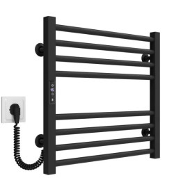 Электрический полотенцесушитель Deffi Lima П8 500х500 левое подключение JD04 черный A.LI.50.50.8.E.B.L.2