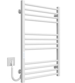 Електрична сушарка для рушників Deffi Lima П12 500х800 ліве підключення WD04 білий A.LI.80.50.12.E.W.L.4