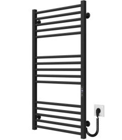 Електрична сушарка для рушників Deffi Lima П15 500х1000 праве підключення JD04 чорний A.LI.100.50.15.E.B.R.2