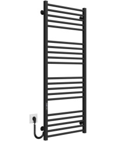 Электрический полотенцесушитель Deffi Lima П20 500х1300 левое подключение JD04 черный A.LI.130.50.20.E.B.L.2