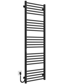Электрический полотенцесушитель Deffi Lima П25 500х1600 левое подключение JD04 черный A.LI.160.50.25.E.B.L.2