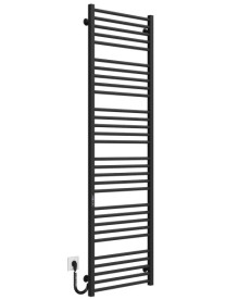 Электрический полотенцесушитель Deffi Lima П30 500х1800 левое подключение JD04 черный A.LI.180.50.30.E.B.L.2