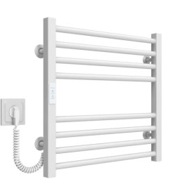 Электрический полотенцесушитель Deffi Lima П8 600х500 левое подключение WD04 белый A.LI.50.60.8.E.W.L.4