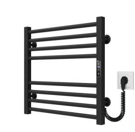 Електрична сушарка для рушників Deffi Lima П8 600х500 праве підключення JD04 чорний A.LI.50.60.8.E.B.R.2