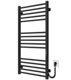 Електрична сушарка для рушників Deffi Lima П15 600х1000 праве підключення JD04 чорний A.LI.100.60.15.E.B.R.2