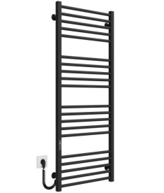 Электрический полотенцесушитель Deffi Lima П20 600х1300 левое подключение JD04 черный A.LI.130.60.20.E.B.L.2