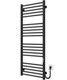 Электрический полотенцесушитель Deffi Lima П20 600х1300 правое подключение JD04 черный A.LI.130.60.20.E.B.R.2