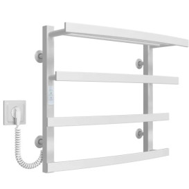 Електрична сушарка для рушників Deffi Lotos П4 400х500 ліве підключення WD04 білий A.LO.50.40.4.E.W.L.4