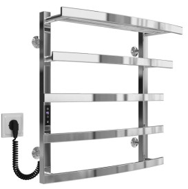 Електрична сушарка для рушників Deffi Lotos П5 400х600 ліве підключення JD04 хром A.LO.60.40.5.E.C.L.2