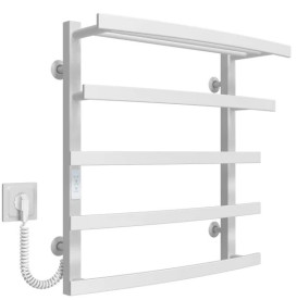 Электрический полотенцесушитель Deffi Lotos П5 400х600 левое подключение WD04 белый A.LO.60.40.5.E.W.L.4