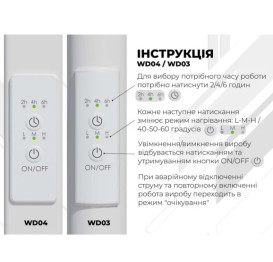 Електрична сушарка для рушників Deffi Lotos П7 400х800 праве підключення WD04 білий A.LO.80.40.7.E.W.R.4