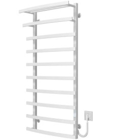 Электрический полотенцесушитель Deffi Lotos П10 400х1200 правое подключение WD04 белый A.LO.120.40.10.E.W.R.4