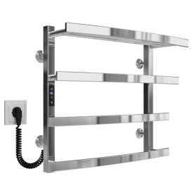 Електрична сушарка для рушників Deffi Lotos П4 500х500 ліве підключення JD04 хром A.LO.50.50.4.E.C.L.2