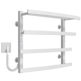 Электрический полотенцесушитель Deffi Lotos П4 500х500 левое подключение WD04 белый A.LO.50.50.4.E.W.L.4